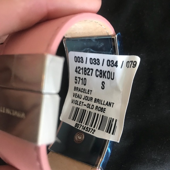 NWT | Balenciaga Metal & Leather Cuff Bracelet - Picture 3 of 8